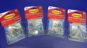 (36 Hooks) 3M Command Clear Small Wire Hooks .5 lb Damage Free Hanging