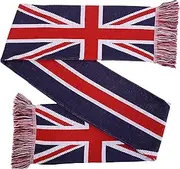[Euroscarves] UK Union Jack United Kingdom Flag Knit Scarf
