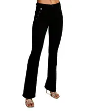 Ramy Brook Helena High Rise Bootcut Jeans in Black