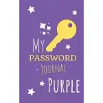 MY PASSWORD JOURNAL PURPLE: SMALL BOOK WITH TABS