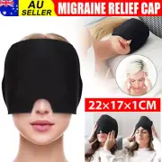 Migraine Relief Ice Head Wrap Headache Hat Hot Cold Therapy Gel Cap Eye Mask