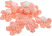 BELLIFFY 10pcs Yarn Flower Patches Decorative Garment Appliques for Clothes Accessories and Crafts Lightweight Versatile and Sewing Patches for Clothing Decor
