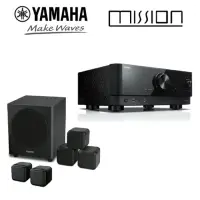 在飛比找momo購物網優惠-【YAMAHA & MISSION】5.1聲道家庭劇院組(R