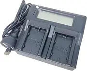 Quick LCD-Display Dual Mains Battery Charger for Fujifilm NP-W235 NPW235 X-H2, X-H2S, X-S20, X-T4 XT4, GFX 100S, GFX 50S II Medium Format Mirrorless Camera