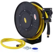 Amucolo Flex Hybrid Polymer Hose Air Reel Retractable 3/8" x 50' Heavy Duty