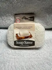 Jacent Soap Saver White 2 Pack Last Longer New