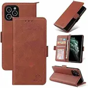 MojieRy Phone Cover Wallet Folio Case for Samsung Galaxy A73, Premium PU Leather Fit Cover for Galaxy A73, 1 Photo Frame Slot, 2 Card Slots, Prevent Dropping, Brown
