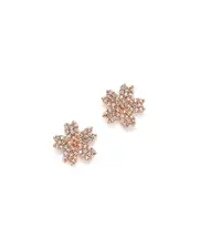 Bloomingdale's Fine Collection Diamond Flower Small Stud Earrings in 14K Rose Gold, 0.25 ct. t. w.