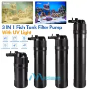 3in1 Internal Filter Oxygen Fish Tank Aquarium Powerhead Submersible Water Pump