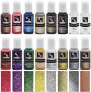 Metallic Alcohol Ink Set -16 Colors Based for Resin...