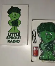 Little Sprout Radio Portable Solid State Transistor Radio NIB Jolly Green Giant