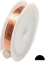 1 Ounce (97.5 Ft) Solid Copper Wire 22 Gauge, Half Round, Dead Soft - from Craft Wire