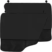 2Pcs Dog Car Door Protector, 600D Oxford Cloth Car Door Guard Scratchproof Interior, Car Door Cover with Pocket, Vehicle Door Covers, Machine Washable Door Protector from Dog Scratching (Black)