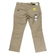 NEW Ariat M4 Pants Mens 40x32 Work Rebar Relaxed Tan Canvas Straight Leg Stretch