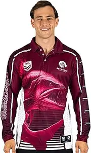 NRL 'Barracuda' Fishing Shirt - Manly Sea Eagles - Youth - Polo
