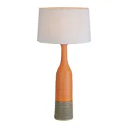 Belle Potters Table Lamp Base Home/Room Decor Night Light Large Orange/Brown