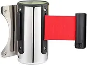 Retractable Queue Barrier Belt, Barrier Warehouse Workshop Warning Tape Guard Belt Marking Line for Management(5meters)
