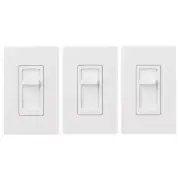 Skylark Contour LED+ Dimmer Switch w/Wallplate for LED Bulbs, 150W/Single-Pole