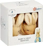 [Rainbow Designs] Beatrix Potter BP1318 Peter Rabbit Booties -BoxedBooties,6 x 10 x 8cm, Brown