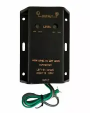 IMC Audio 2 Channel High to Low Line Level Converter Adapter Speaker Wire to RCA