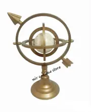 Armillary & Globe Table top With Arrow Engraved cast Aluminum Office, Room, Home
