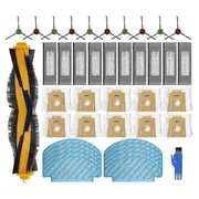 Main Brush, Filter, & Dust Bag for Deebot OZMO T8+/T8 Max N8 Pro Robot Vacuums