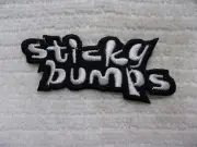 STUCKY BUMPS NEW EMBROIDERED COMPANY IRON ON NAME PATCH TAG