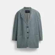 Single Breasted Patterned Blazer