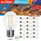 15pcs Warm White LED Bulbs E27 S14 Outdoor Edison Bulb for Festoon String Light