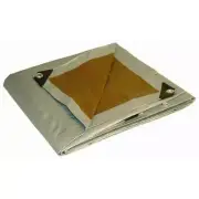 Foremost Tarp 10 X 20 Silver & Brown Tarp 21020