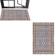 Vintage Design Area Rug Doormat Allover Boho Machine Washable Mat-Style 3