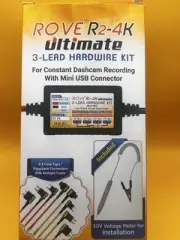 ROVE Ultimate Mini-USB 3-Lead Hardwire Kit for R2-4K | Check Compatibility Image