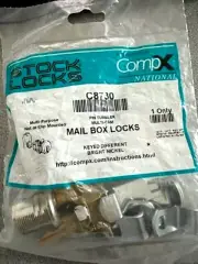 CompX National Lock C8730 Mailbox Locks BRIGHT NICKEL KD