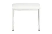 Casio Keyboard Piano Classic Style Fixed Padded Bench Seat Stool - White
