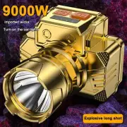 GOOD Headlamp Rechargeable 350000LM LED Adjustable Zoom Torch Head USB M0D1