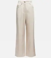 [Brunello Cucinelli] Brunello Cucinelli Wide-leg pants AU 14 white