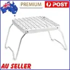 Stainless Steel Folding Mesh Stand Backpacking Camping Stove BBQ Grill Rack
