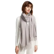 Women's Scarf Pashmina Shawls and Wraps for Evening Dresses Solid Silver Gray