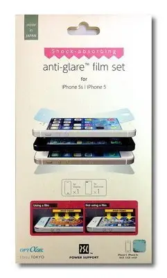 公司貨 日本 POWER SUPPORT iPhone 5/5S 盔甲式 霧面 保護膜 保護貼（一前一後）可代貼