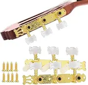 Classical Guitar Tuning Pegs Machine Heads Metal Plastic Lightweight Convenient to Install and Use Golden White