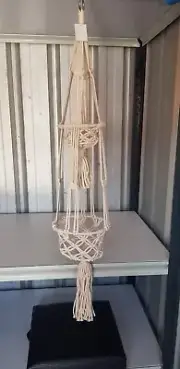 macrame double plant hanger