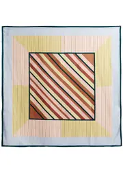 Max Mara Weekend Uberta Printed Silk Scarf - Stripe ONE SIZE