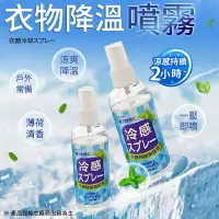 在飛比找樂天市場購物網優惠-【一壓即噴！涼爽降溫】衣物降溫噴霧 降溫噴霧 冰涼噴霧 人體