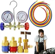 AC Freon Gauge,Professional AC Diagnostic Tool - Portable Refrigerant Testing Device, Air Conditioning Supplies for Home