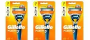 BL Gillette Mens Fusion 5 Razor + 2-Cartridges - *THREE PACK*