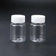 10Pcs 50ml Plastic Empty Liquid Bottles Vial Reagent Sample Containers AU