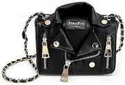 Women Satchel Chain Strap Shoulder Bag Leather Crossbody Handbags Ladies Evening Clutch Purse Unique Cute Jacket Bag