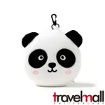 【TRAVELMALL】2IN1多功能旅行舒適枕頭眼罩(熊貓)