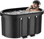 Ice Bath Tub for Athletes,Portable Inflatable Bathtub with Air Pump,Hot/Cold Spa