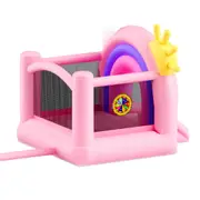 Inflatable Bounce House with Slide & Blower for Kids - 2.8m Slide